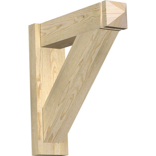 Ekena Millwork Traditional Rough Sawn Arts and Crafts Outlooker, Douglas Fir, 6"W x 22"D x 22"H OUT06X22X22TRA03RDF - main